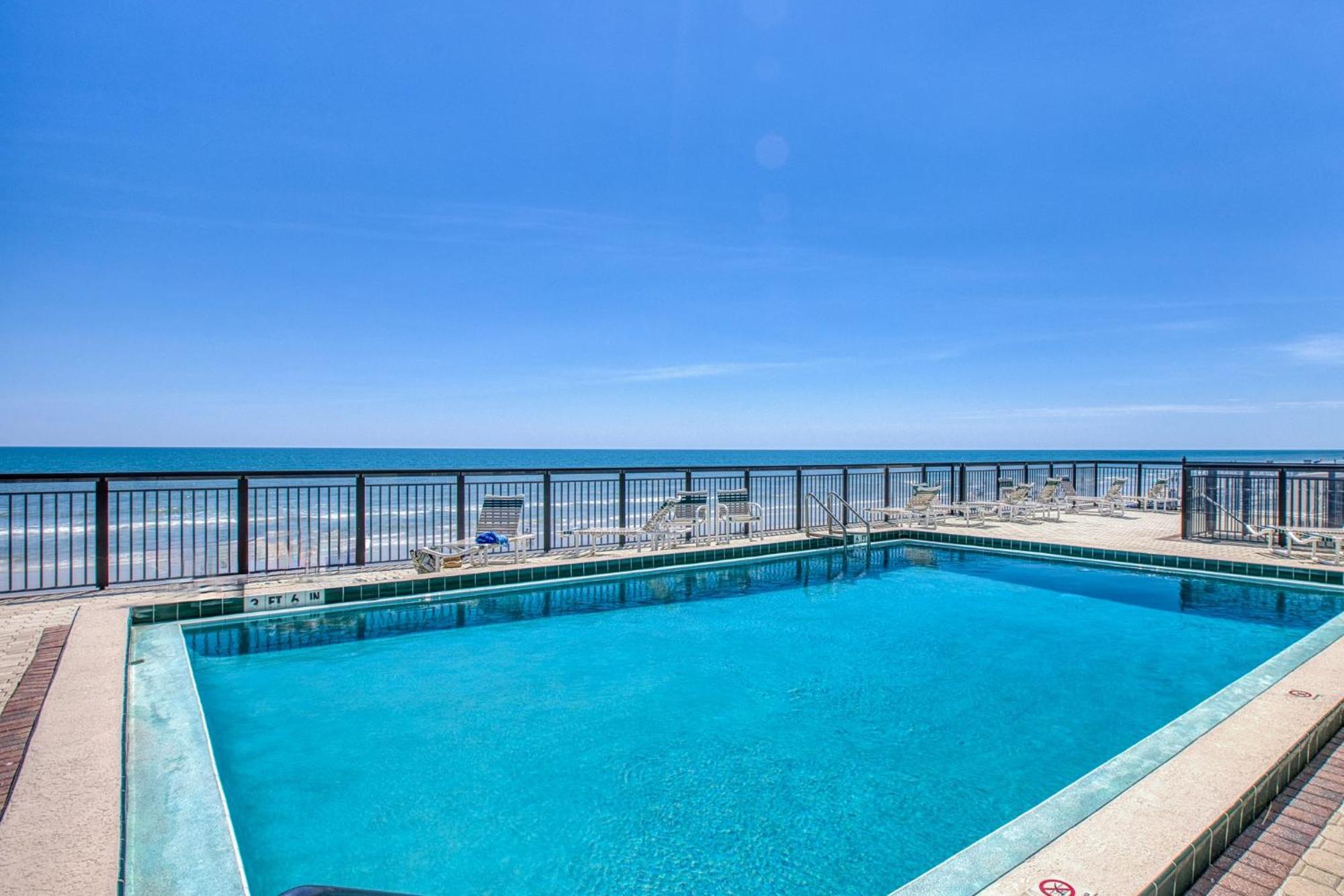 Ocean View With A Beachfront Pool At Ocean Trillium Condo ~ 702 New Smyrna Beach Eksteriør bilde